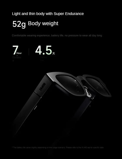 INMO Go Smart AR Glasses Wireless AI Assistant Glasses Music/Call/Translation/Teleprompter/Navigation/Bluetooth Audio In Stock