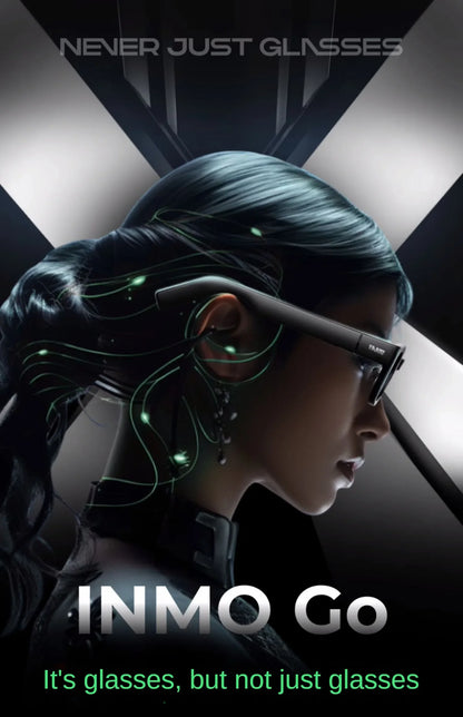 INMO Go Smart AR Glasses Wireless AI Assistant Glasses Music/Call/Translation/Teleprompter/Navigation/Bluetooth Audio In Stock