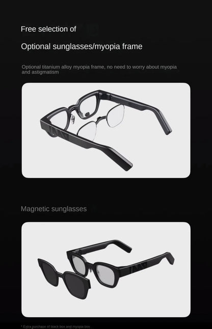 INMO Go Smart AR Glasses Wireless AI Assistant Glasses Music/Call/Translation/Teleprompter/Navigation/Bluetooth Audio In Stock